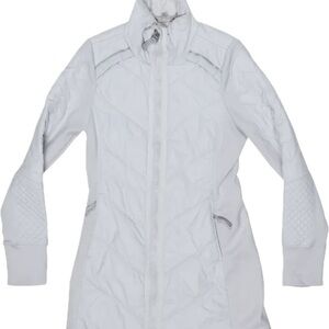 WORN ONCE!!Athleta Light Gray Quilted Primaloft Jacket